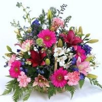 Mix Flowers Basket